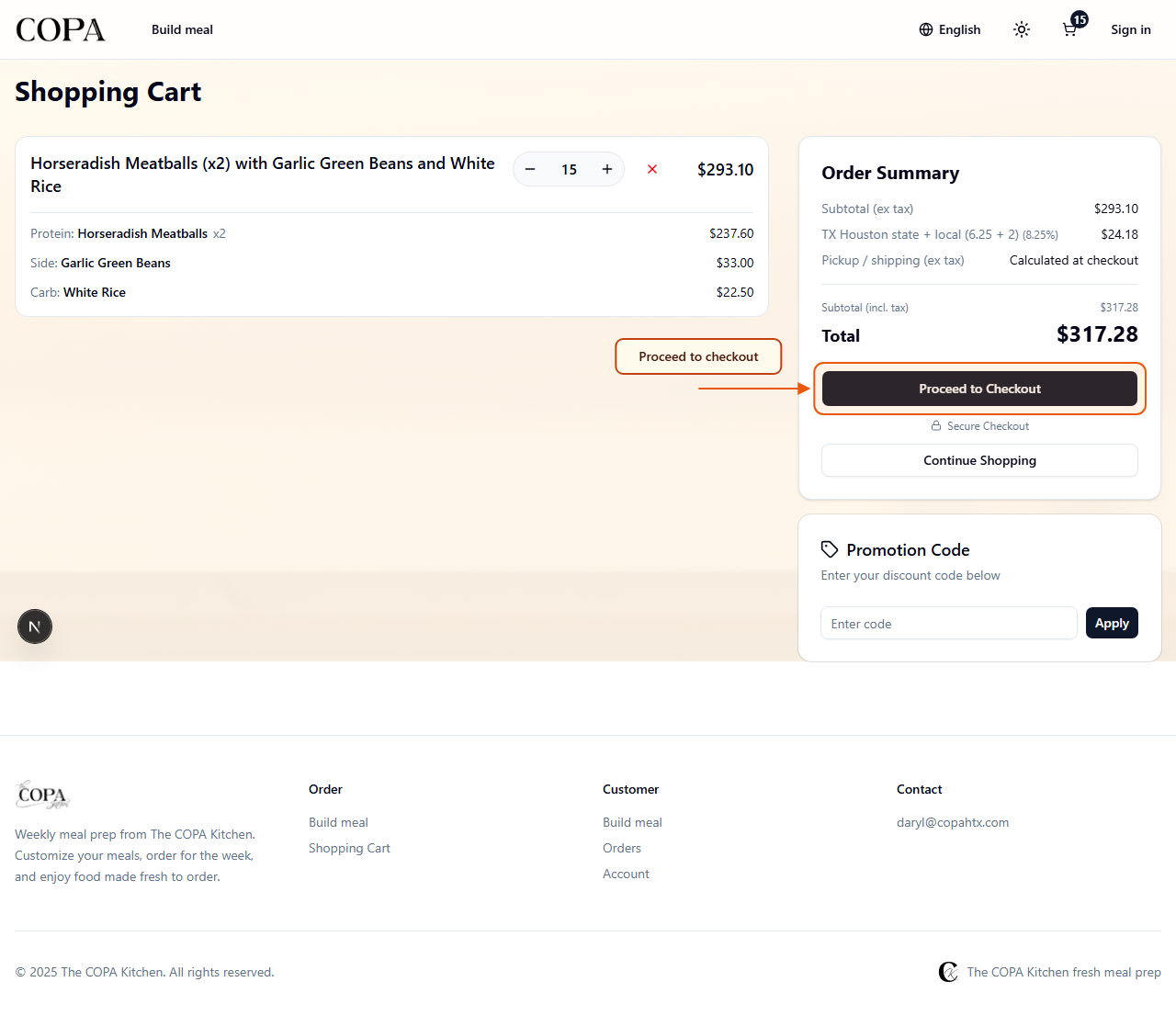 Illustration: shopping cart with checkout button